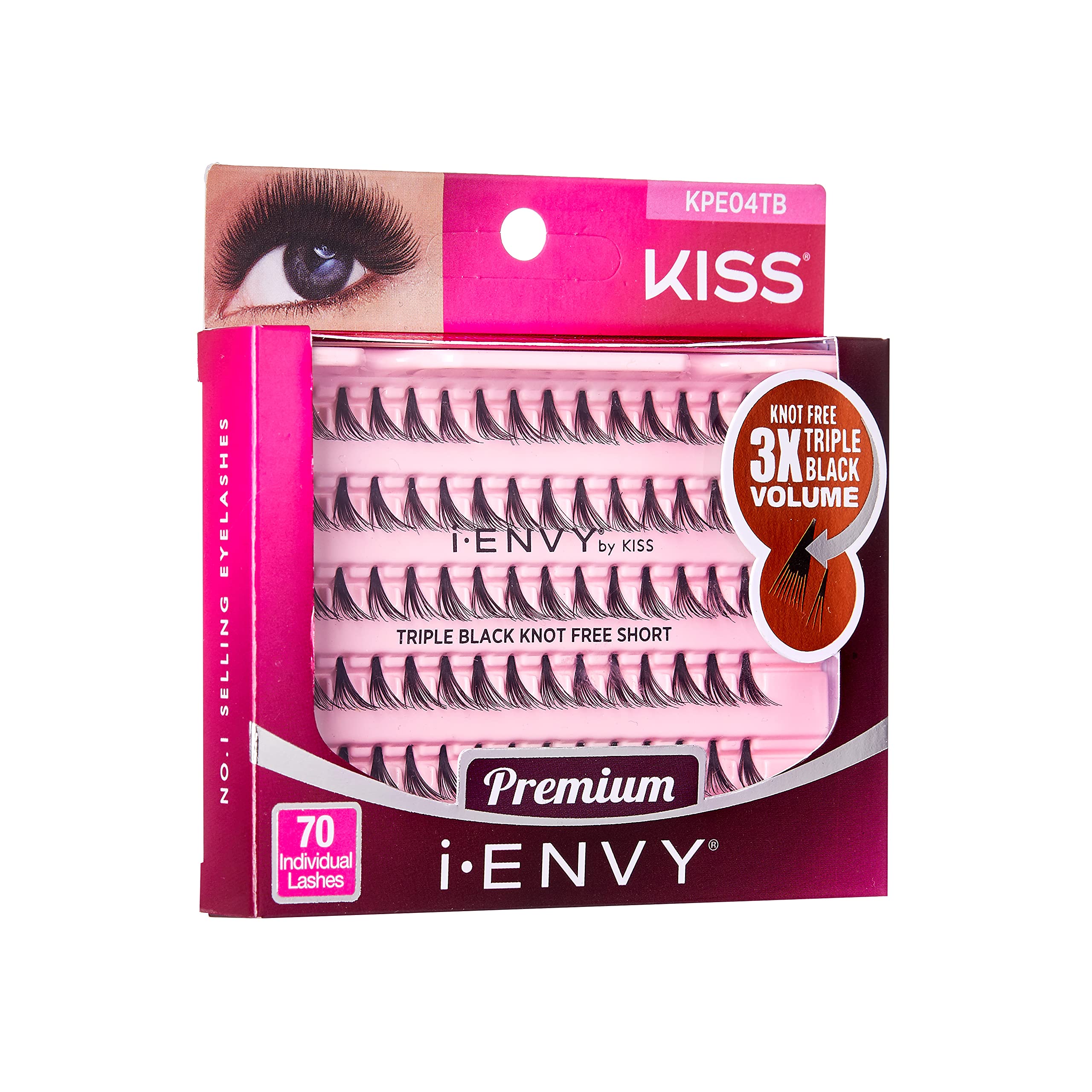Amazon.com: iENVY by KISS Triple Black Knot Free Individual Lashes